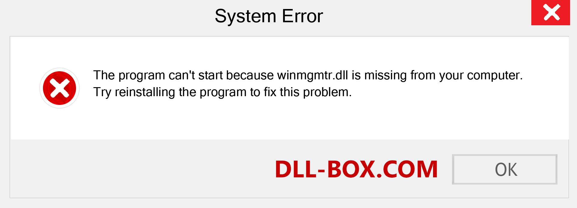  winmgmtr.dll file is missing?. Download for Windows 7, 8, 10 - Fix  winmgmtr dll Missing Error on Windows, photos, images