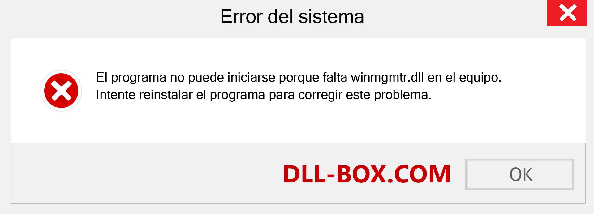 ¿Falta el archivo winmgmtr.dll ?. Descargar para Windows 7, 8, 10 - Corregir winmgmtr dll Missing Error en Windows, fotos, imágenes